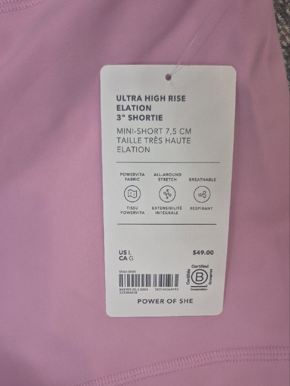 Athleta Pink Athletic Shorts - Picture 2 of 4